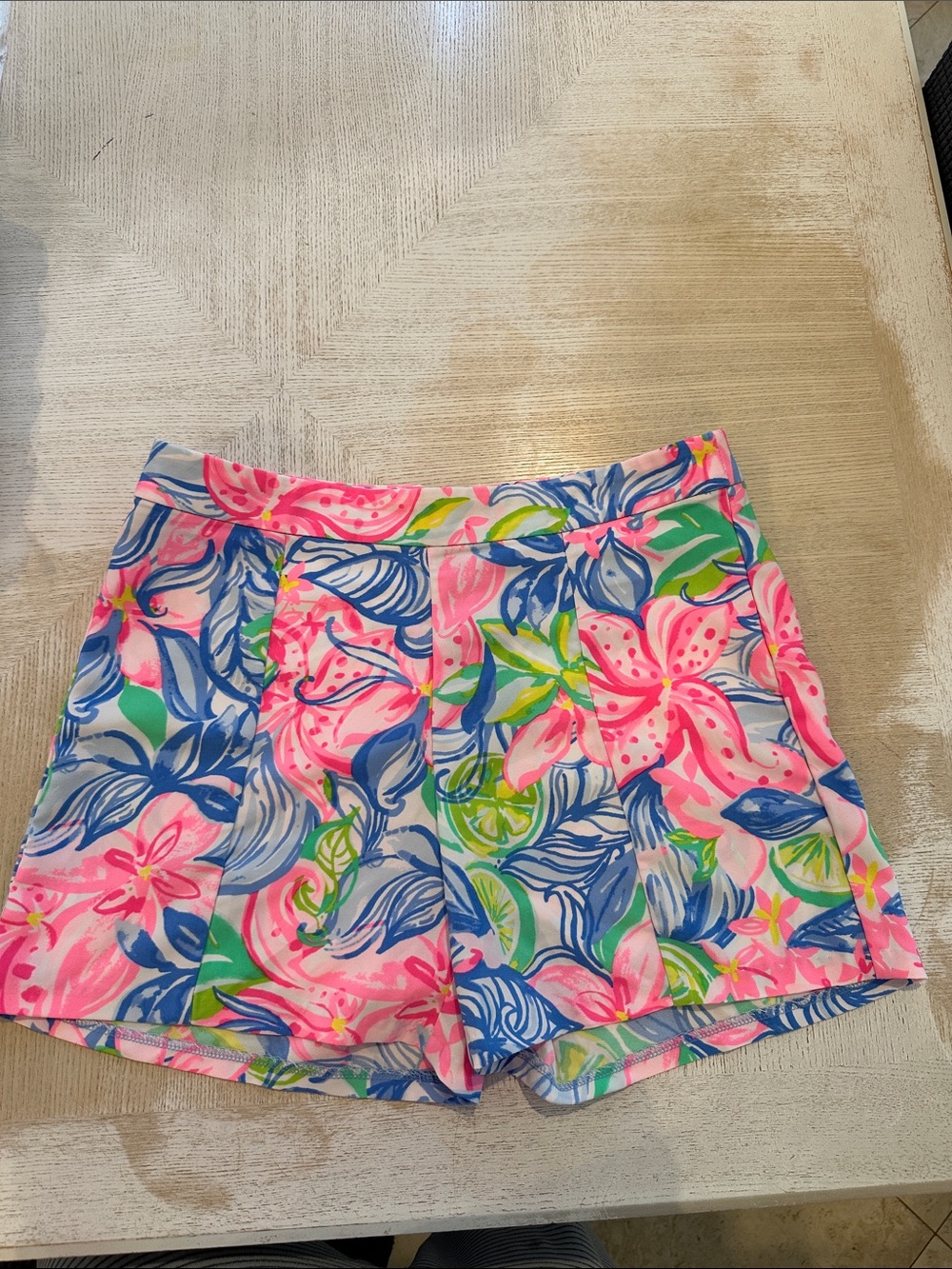 Lilly Pulitzer Ariana Stretch Shorts In Multi Havana Cocktail 🌸🌿💙